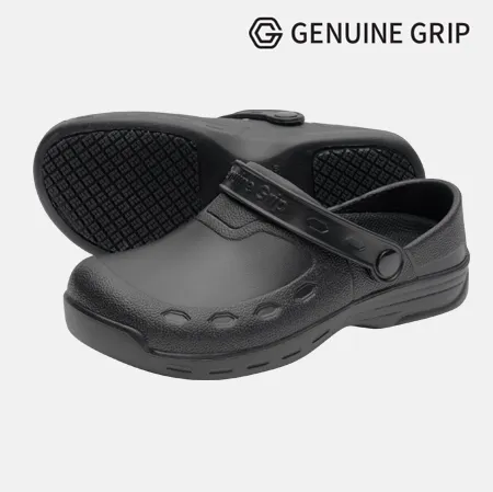 3900 280~285mm 블랙 제뉴인그립 미끄럼방지 조리화 작업화 주방화 방수 식자재 업소용 이미지