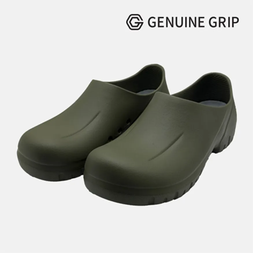 3400 카키 280mm 제뉴인그립 미끄럼방지 조리화 작업화 주방화 방수 식자재 업소용 이미지