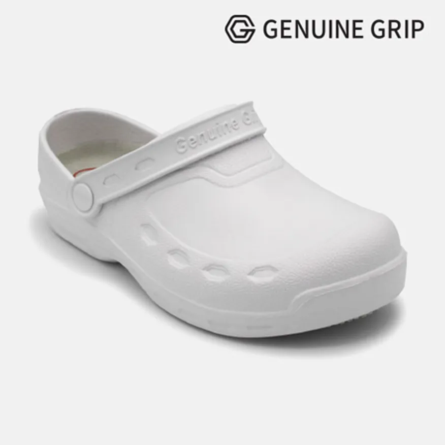 3900 260~265mm 화이트 제뉴인그립 미끄럼방지 조리화 작업화 주방화 방수 식자재 업소용 이미지