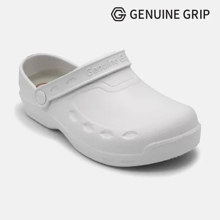 3900 260~265mm 화이트 제뉴인그립 미끄럼방지 조리화 작업화 주방화 방수 식자재 업소용