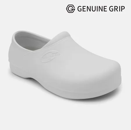 3800 235~240mm 화이트 제뉴인그립 미끄럼방지 조리화 작업화 주방화 방수 식자재 업소용