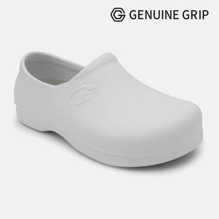 3800 225~230mm 화이트 제뉴인그립 미끄럼방지 조리화 작업화 주방화 방수 식자재 업소용