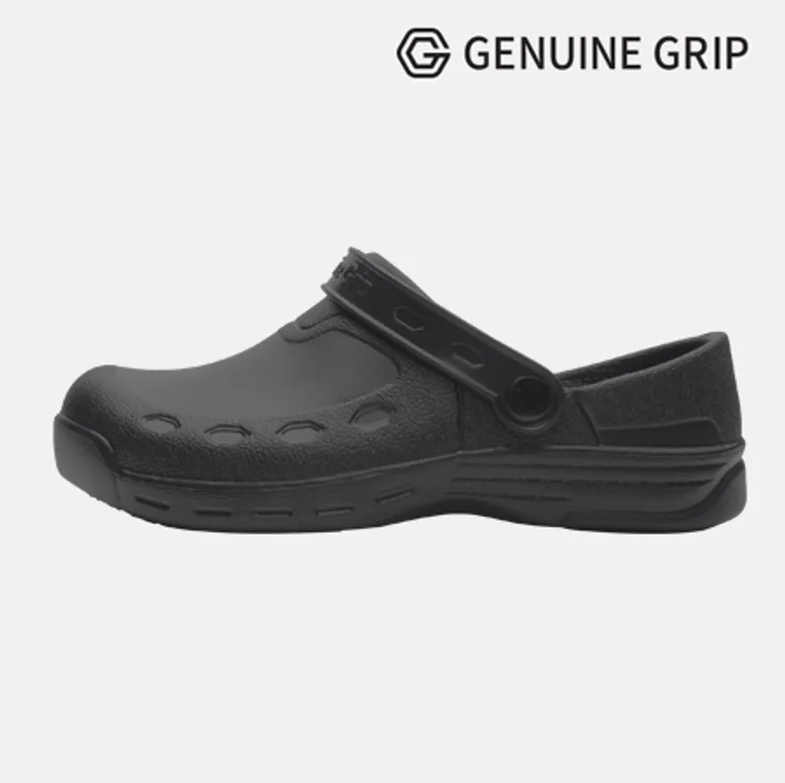 3900 290mm 블랙 제뉴인그립 미끄럼방지 조리화 작업화 주방화 방수 식자재 업소용 이미지