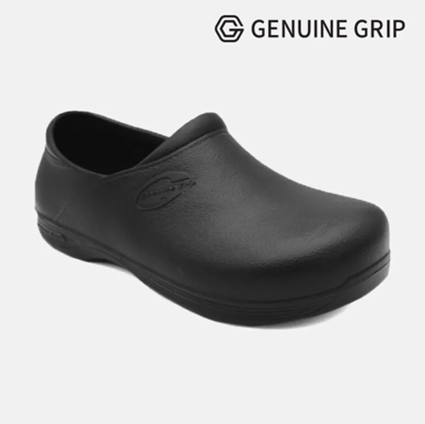 3800 280~285mm 블랙 제뉴인그립 미끄럼방지 조리화 작업화 주방화 방수 식자재 업소용 이미지