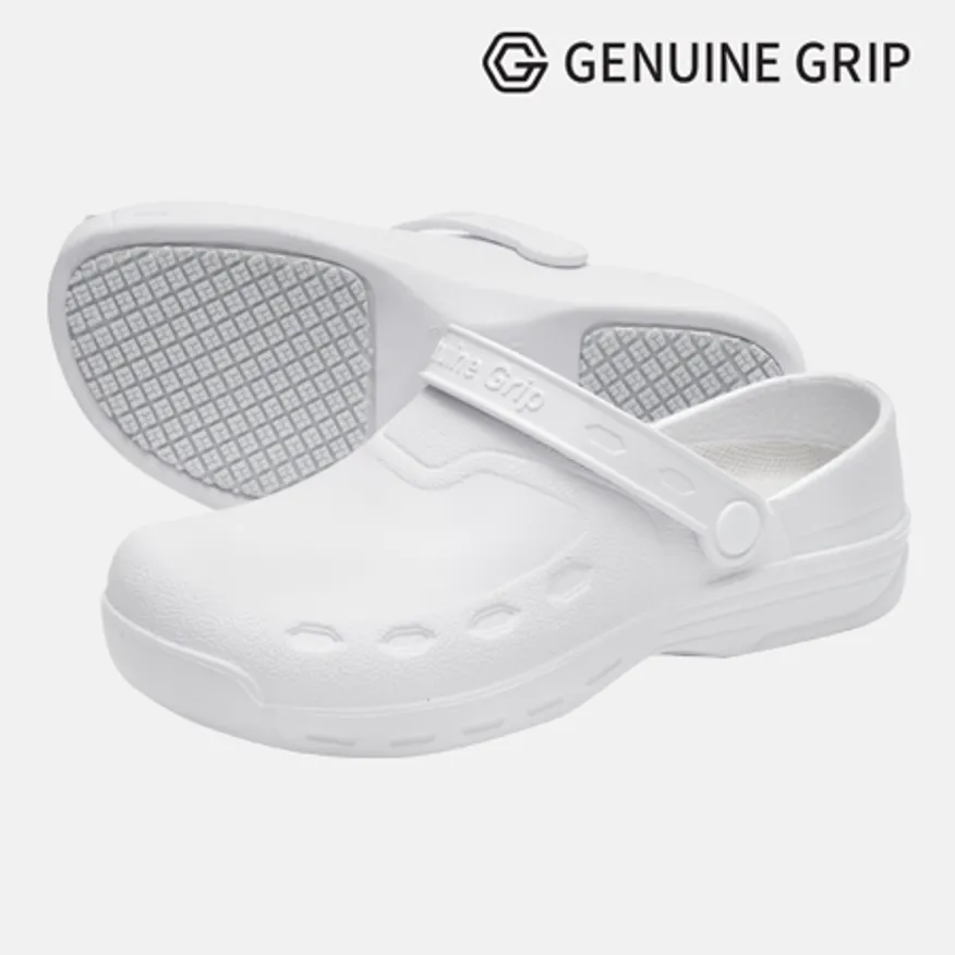 3900 260~265mm 화이트 제뉴인그립 미끄럼방지 조리화 작업화 주방화 방수 식자재 업소용 이미지