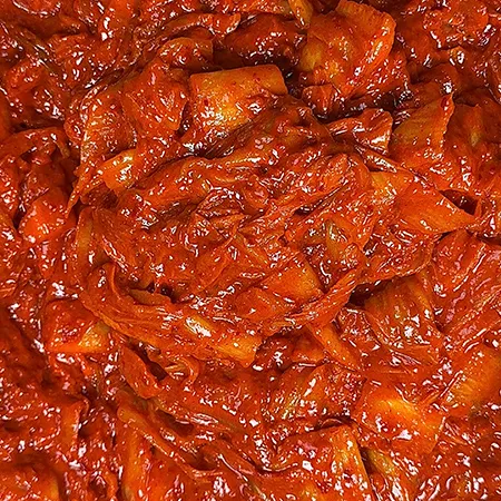 삼제이 볶음김치 10kg 수입산 업소용 종이박스 이미지