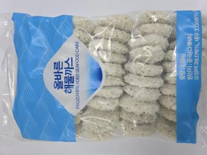 오징어 듬뿍인 해물까스 2.5kg 대용량 이미지