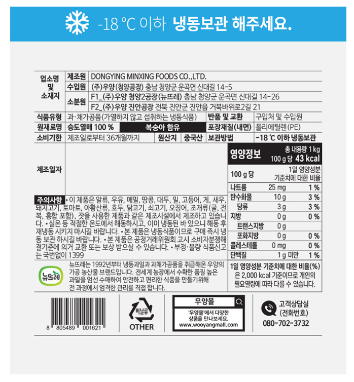 상품정보제공고시