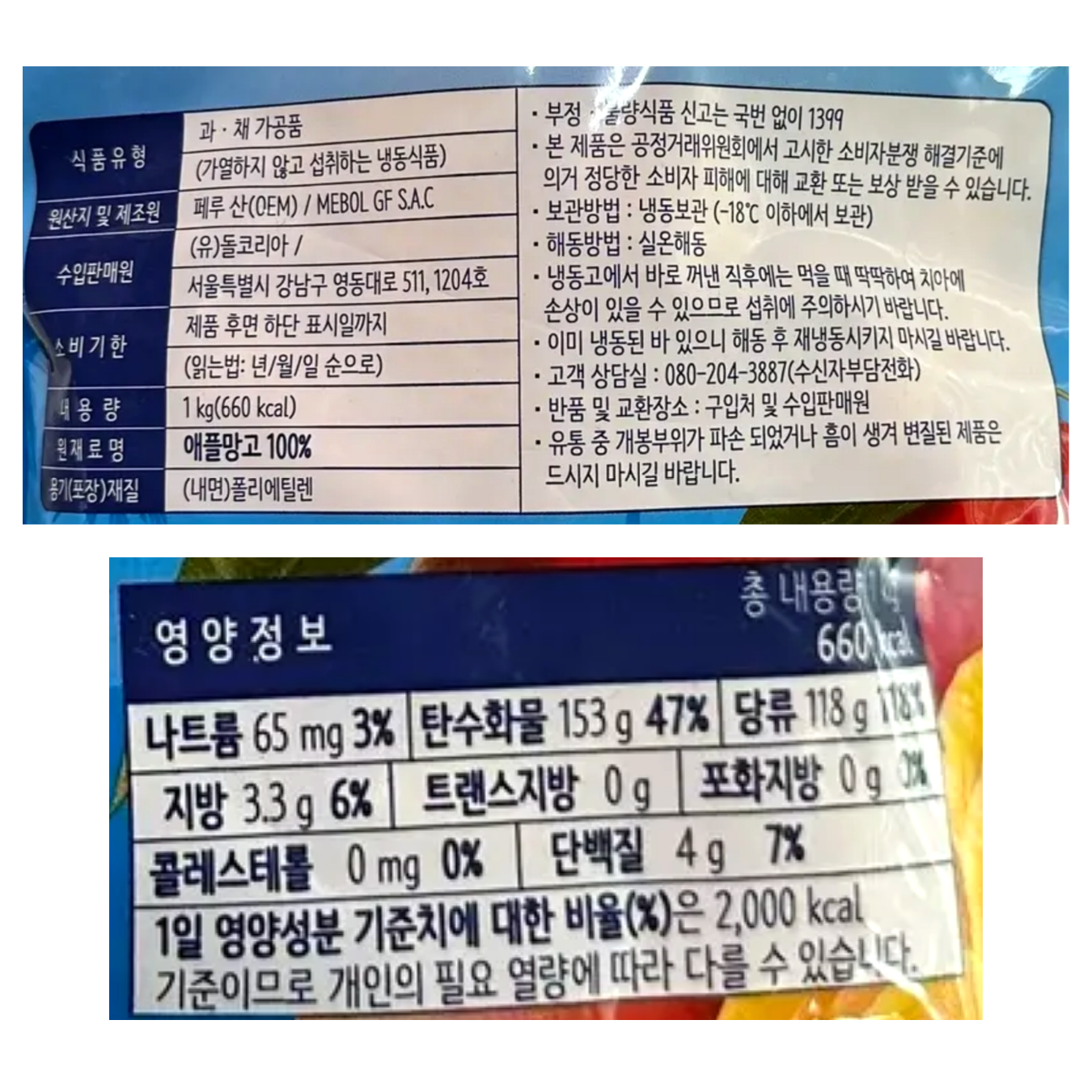 상품정보제공고시