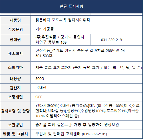상품정보제공고시