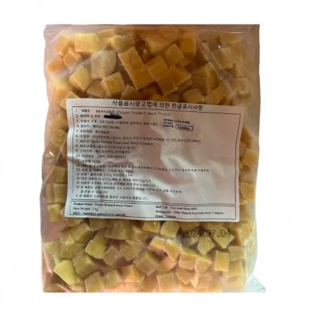 [임박할인] 냉동자숙고구마큐브 (다이스_노랑 1Kg/EA)