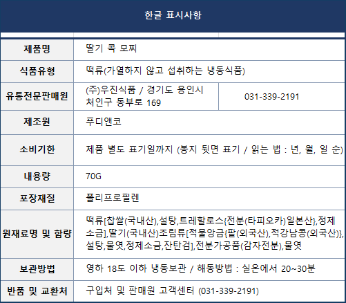 상품정보제공고시