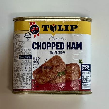 튤립푸드 촙트 햄통조림, 340g