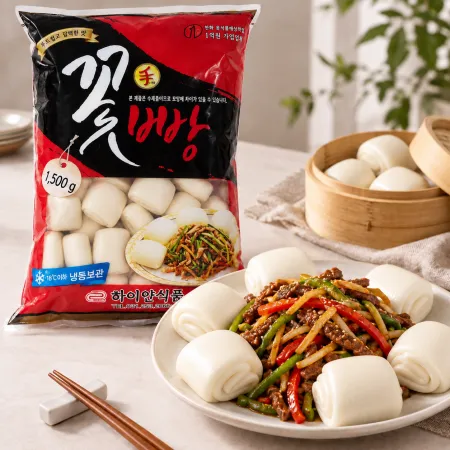 꽃빵 1.5KG / 50개입 (하이얀식품)