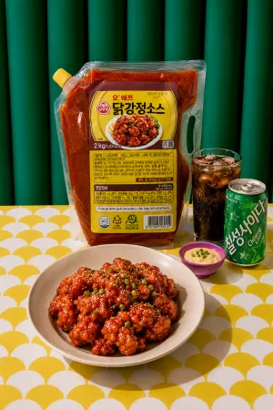 오뚜기 오쉐프 닭강정소스 2kg 스파우트