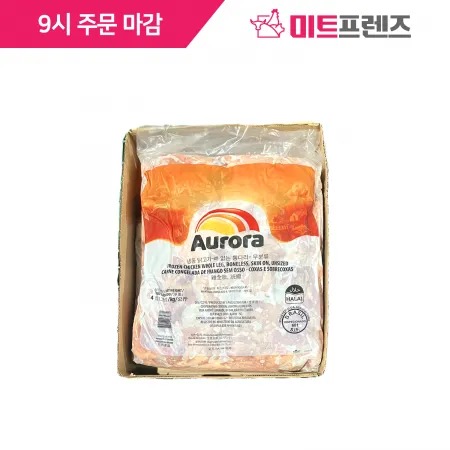 [냉동] 닭정육(닭다리살)_브라질_원물_kg당 단가(4kg*3팩)_오로라 이미지