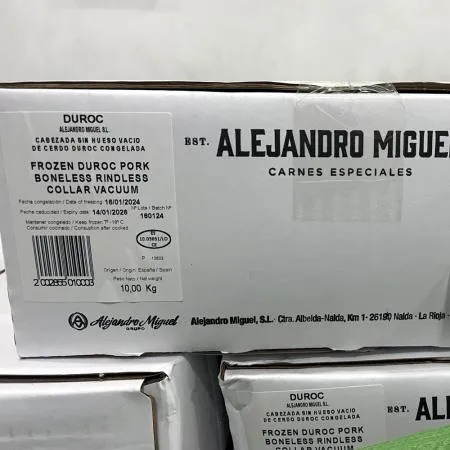 [냉동] 돼지목심(듀록)_스페인_원물_10.1kg_알레한드로 이미지