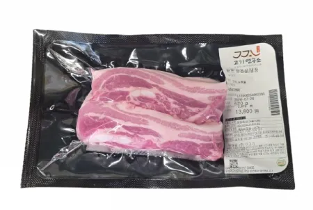 소포장[신선배송][양면 칼집] 프리미엄 1등급 국내산 암돼지 칼집삼겹살 1kg/EA 구이용,슬라이스