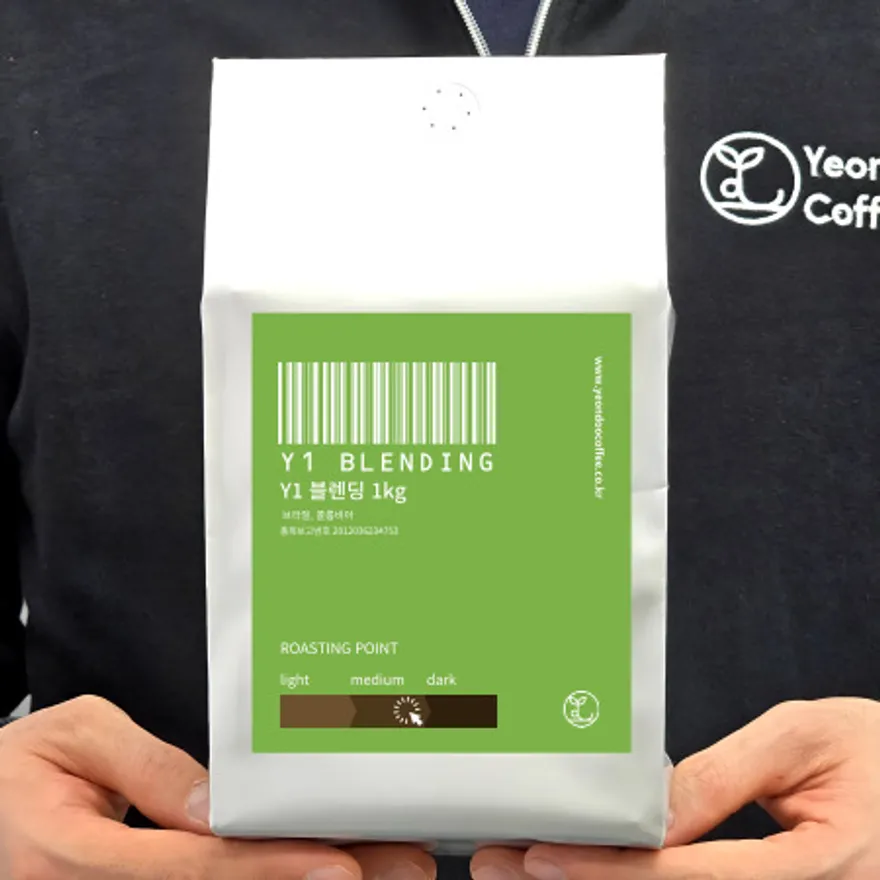 Y1블렌드 1kg 연두커피 5개 이미지