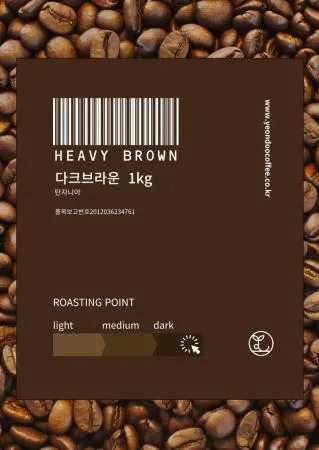 다크브라운 1kg 연두커피 5개 이미지