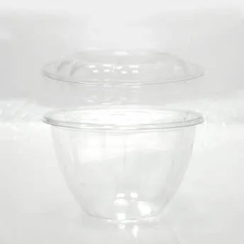 SL-48 빙수 샐러드 투명 플라스틱 일회용 용기 뚜껑포함 1500ml 600개  이미지