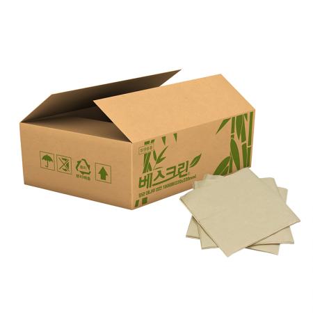 대나무 칵테일 냅킨 1800매 업소용 친환경 식당 카페 베이커리용 