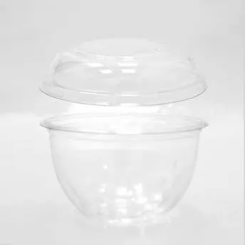 DL-513 빙수 샐러드 투명 플라스틱 일회용 용기 뚜껑포함 750ml 600개  이미지