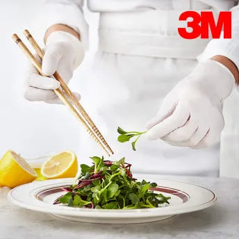 3M 니트릴장갑 라텍스장갑 위생장갑 화이트 L(대) 100매 이미지