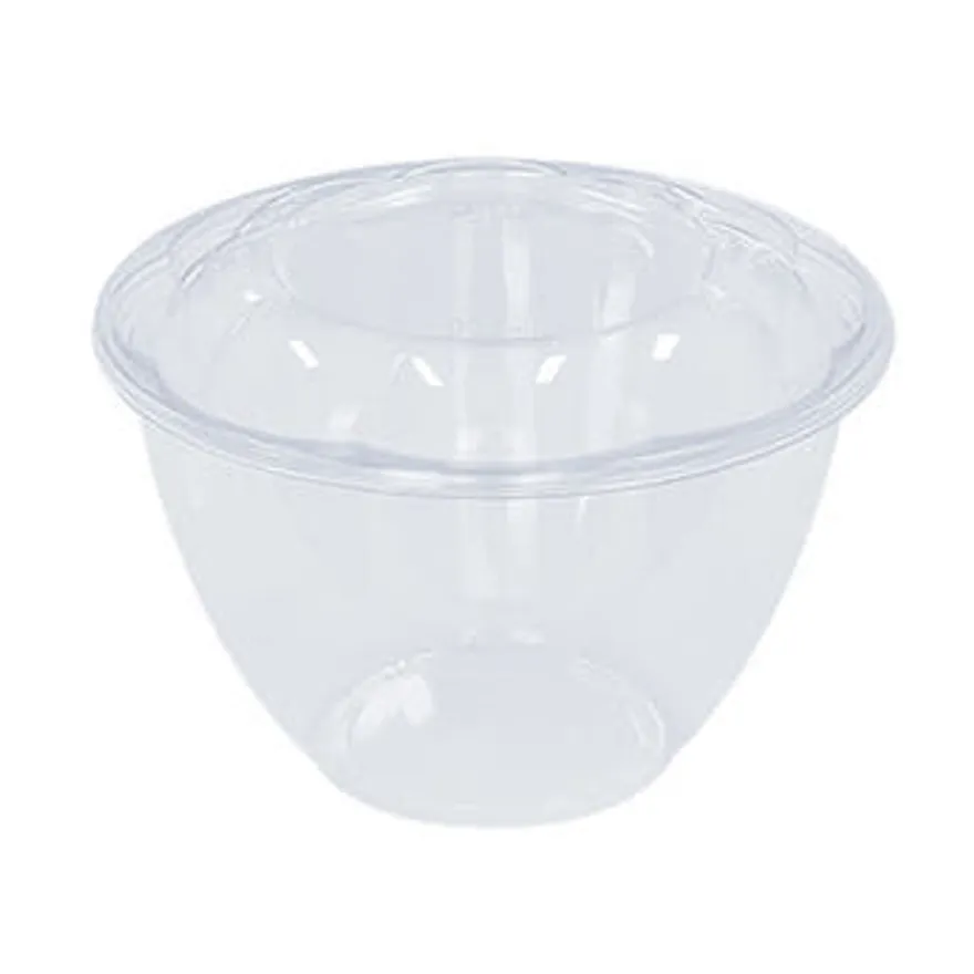 SL-48 빙수 샐러드 투명 플라스틱 일회용 용기 뚜껑포함 1500ml 600개 이미지