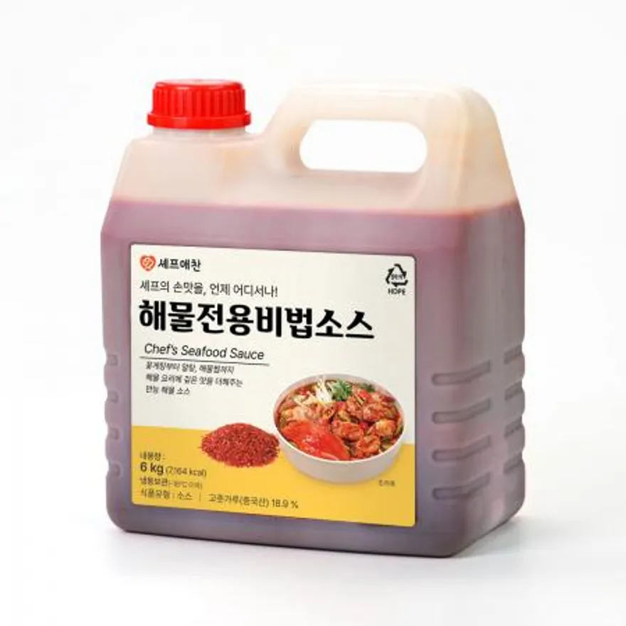 업소용 대용량 해물용 비법 소스 6kg 해물소스 이미지