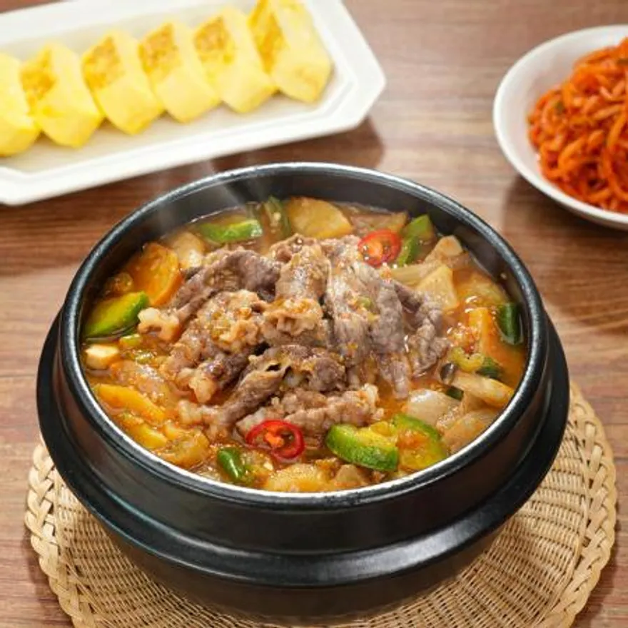 차돌 된장 짜글이 된장찌개 소스 이미지