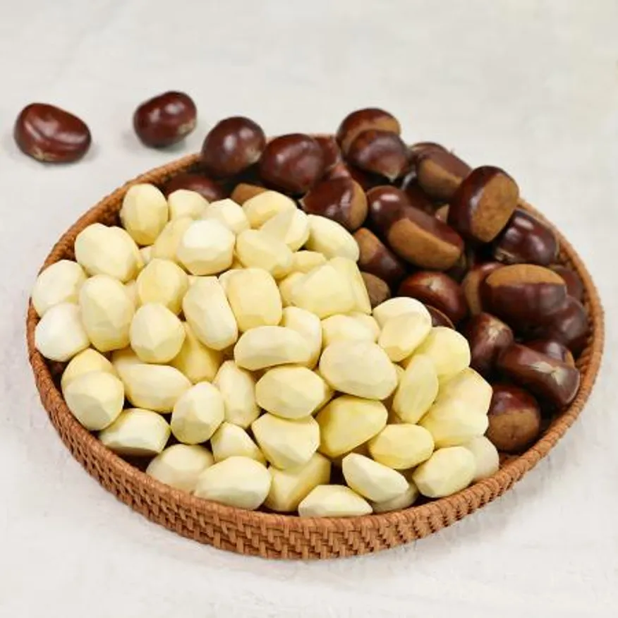 대용량 먹기 편하게 껍질을 벗긴 오독오독 깐밤 이미지