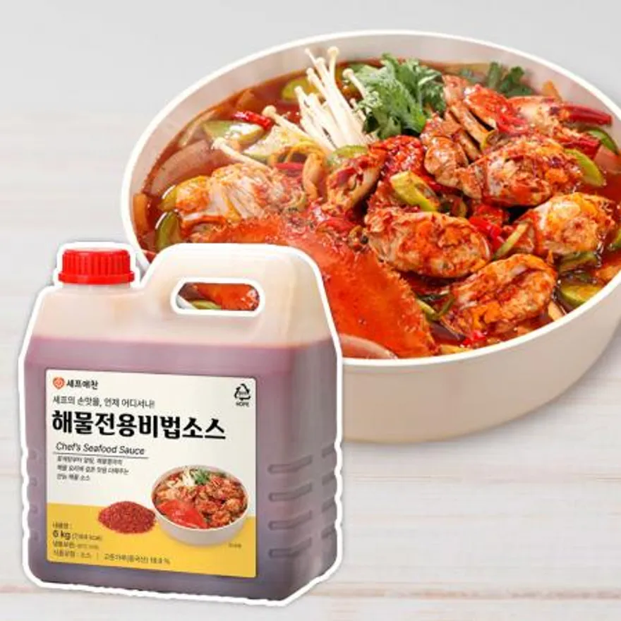 업소용 대용량 해물용 비법 소스 6kg 해물소스 이미지
