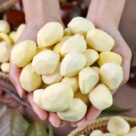 대용량 먹기 편하게 껍질을 벗긴 오독오독 깐밤 이미지