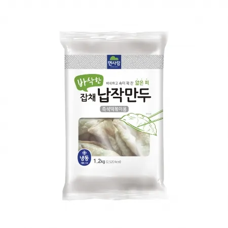 (냉동)바삭한 잡채납작만두 1.2kg_면사랑