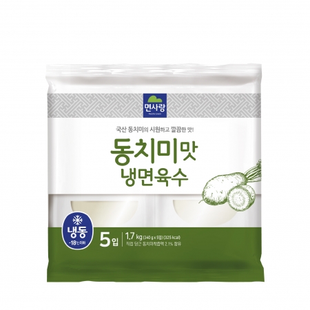 (냉동)동치미맛냉면육수 1.7kg (340g*5)_면사랑