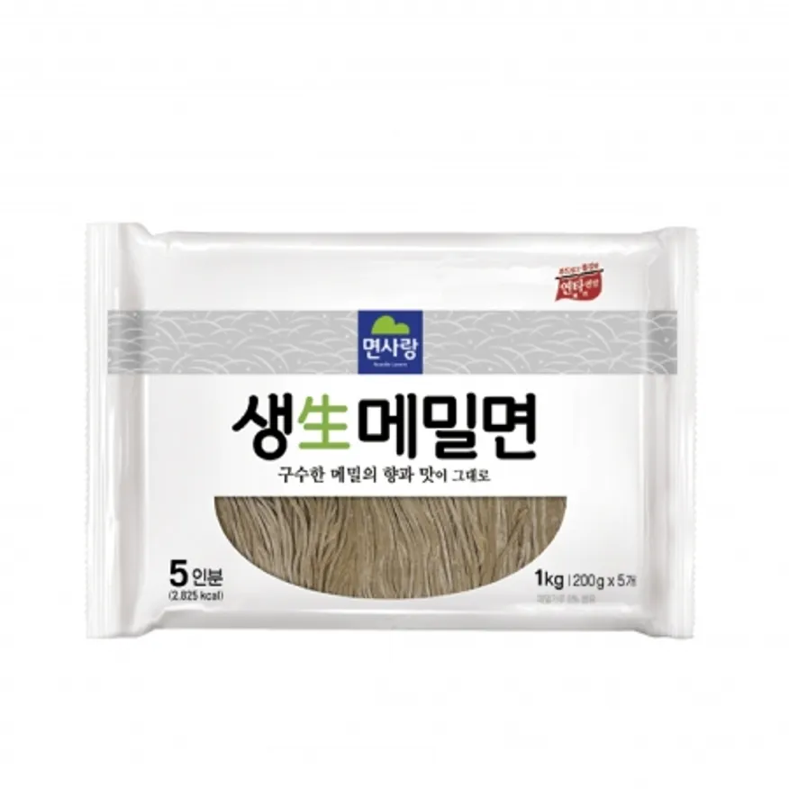 (실온)생메밀면(어두운면)1kg(200g*5)_면사랑 이미지