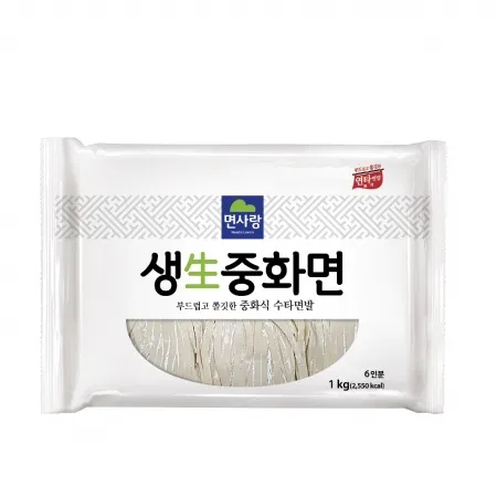 (실온)생중화면(각형) 1kg(200g*5)_면사랑