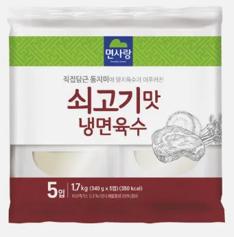 면사랑 쇠고기맛 냉면 육수 340g*5*6