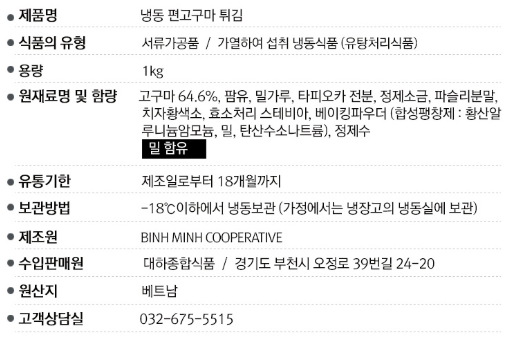 상품정보제공고시