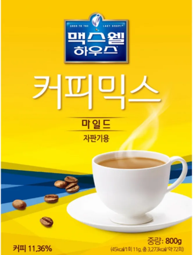 맥스웰 마일드 커피믹스 800g 자판기 이미지