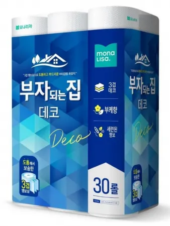 모나리자 부자되는집 데코 3겹 화장지 30롤