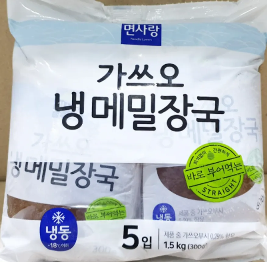 면사랑 가쓰오 냉 메밀장국 300g*5 모밀육수 이미지