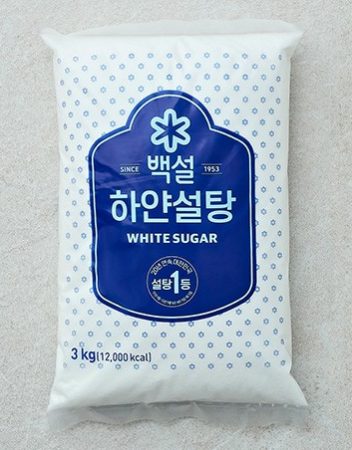 백설 하얀설탕 3kg 정백