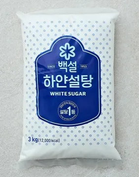 백설 하얀설탕 3kg 정백