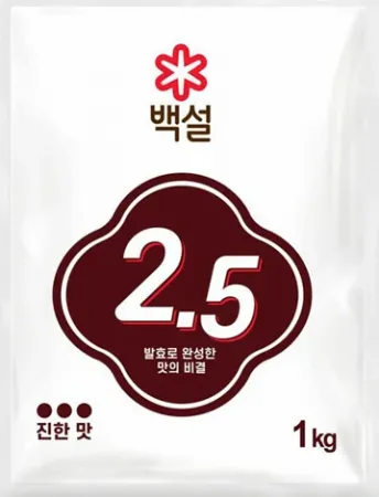 [택배]CJ 백설 2.5% 바이오 핵산 1kg 고복합 발효조미료