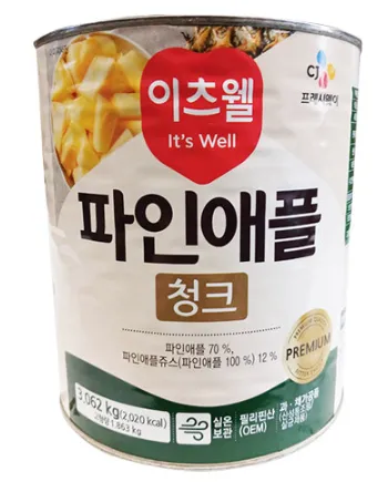 이츠웰 파인애플 청크 3kg