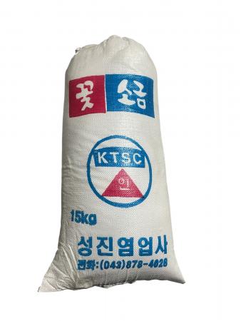 꽃소금 15kg 고운소금