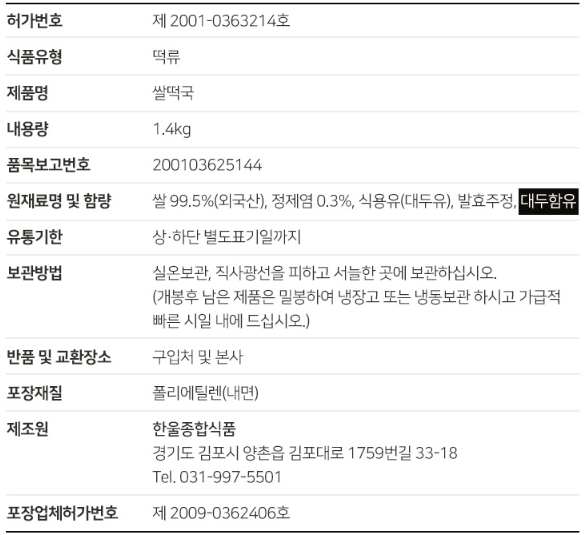 상품정보제공고시