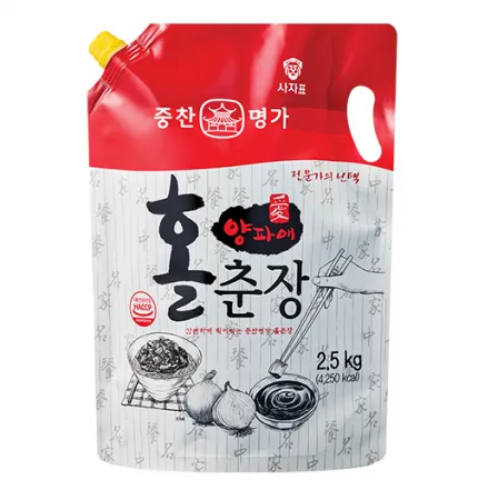 중찬명가 양파에 홀춘장 2.5kg 사자표 춘장